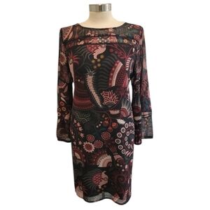 $9 LOFT BLACK PRINT DRESS NWT